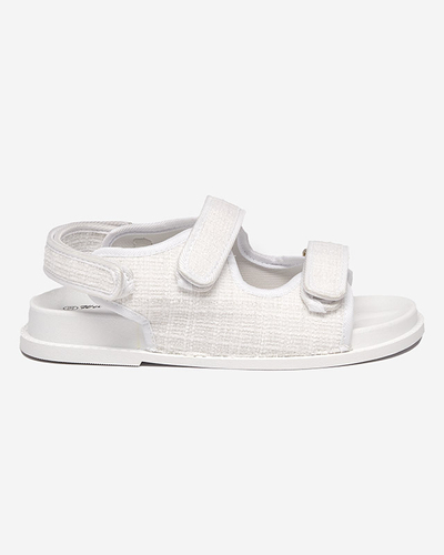 Sandales blanches en tissu pour femme Desotty - Footwear