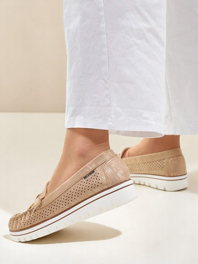 Royalfashion Mocassins perforés pour femmes Elissas