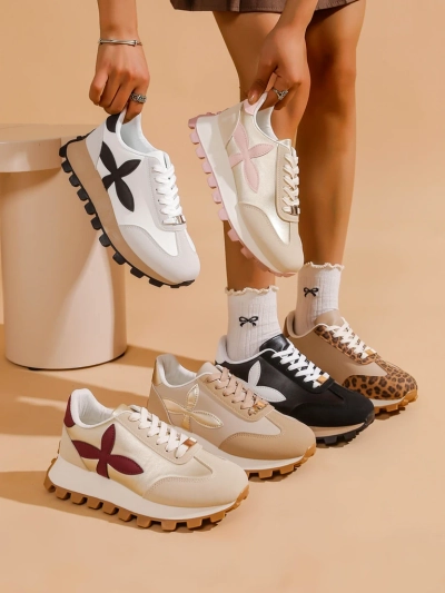 Royalfashion Baskets de sport pour femmes sur une semelle plus épaisse Aloqa