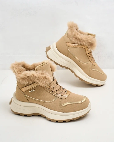 Royalfashion Baskets chauffantes pour femme avec fourrure Mofell