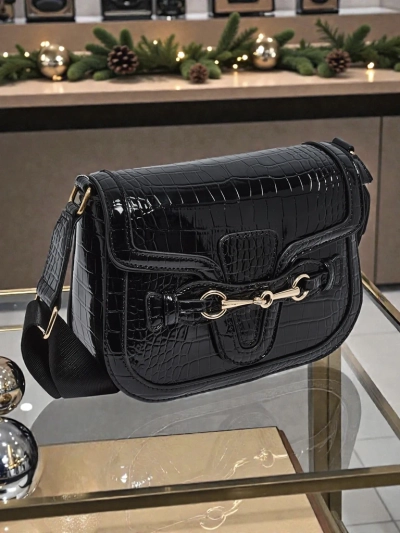 Petit sac à main verni pour femme en cuir écologique Lurenn