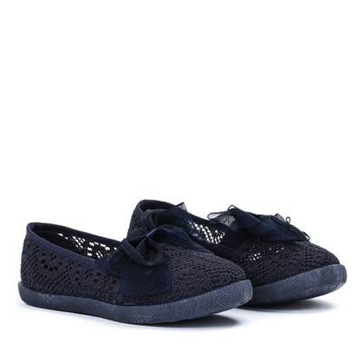 Sneakers fille bleu marine avec noeud Sugar Bomb - Chaussures 1