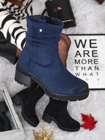 Bottines hautes pour femmes en éco-daim Carmine