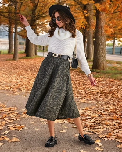 Jupe midi pour femme Royalfashion