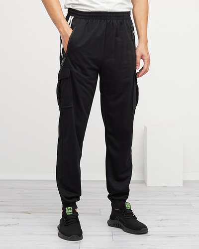 Pantalon de survêtement noir pour homme - Vêtements