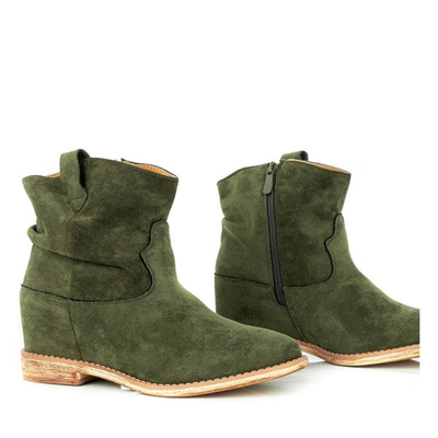 Bottes de cowboy vertes sur un coin couvert Astrit - Footwear