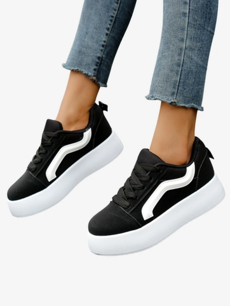 Royalfashion Baskets de Sport à Plateforme pour Femmes Ensis