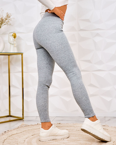 Royalfashion Leggings isolés côtelés pour femme