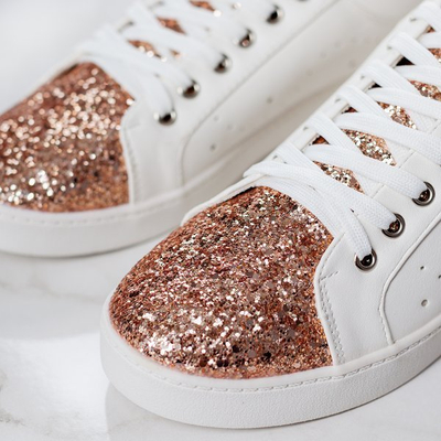 Baskets blanches avec finition scintillante Vieira - Footwear
