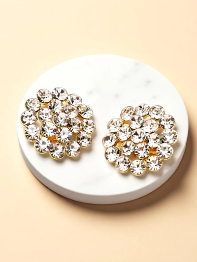 Royalfashion Boucles d’oreilles clips pour femmes avec zircon cubique