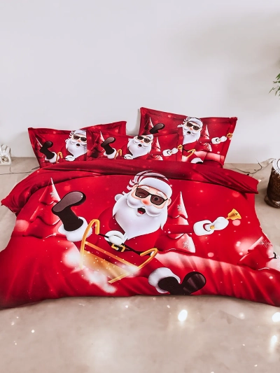 Royalfashion Literie de Noël 160x200 ensemble 3 PIÈCES