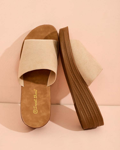 Royalfashion Tongs à talon bas Saffil pour femme