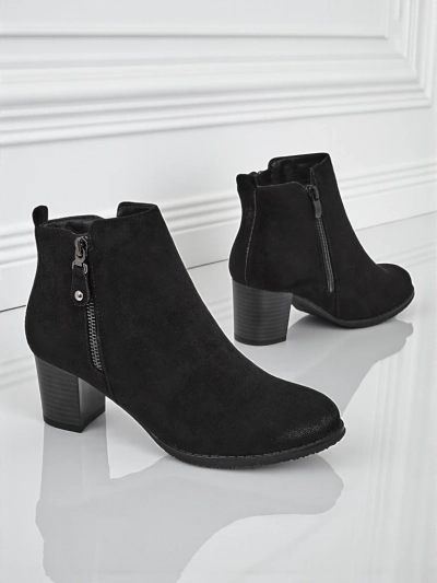 Bottines pour femmes en éco-daim à talons Midnight Bloom