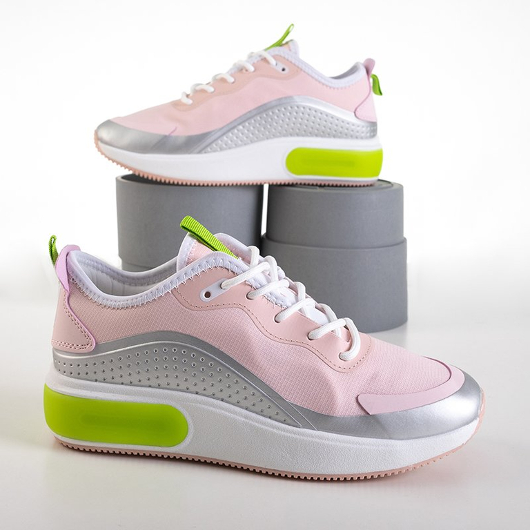 OUTLET Chaussures de sport femme roses et grises Tituana - Footwear