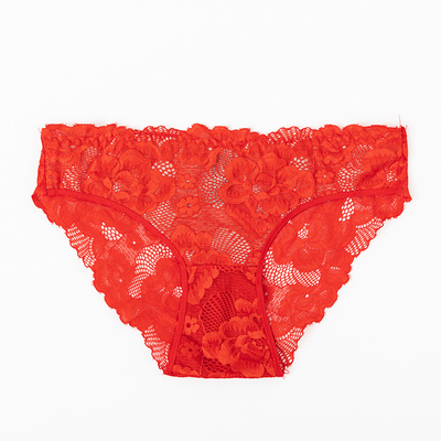 Culotte en dentelle rouge pour femme - Sous-vêtements