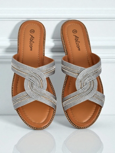 Royalfashion Mules tressées pour femmes Woven Breeze