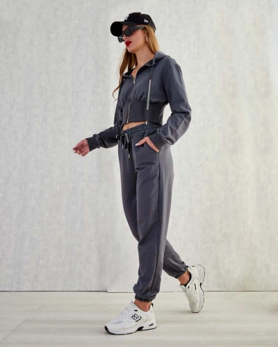 Royalfashion Ensemble de sweatshirt en coton pour femme
