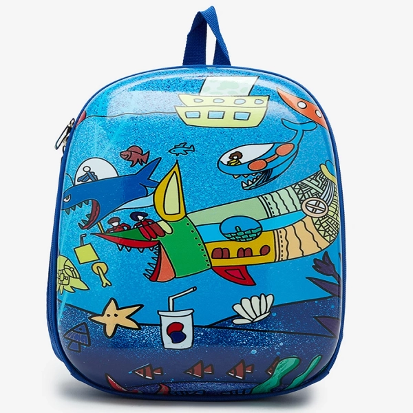 Royalfashion Sac à dos avec poisson en bleu marine