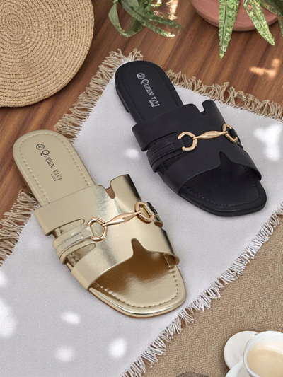 Mules plates Royalfashion pour femmes Lina