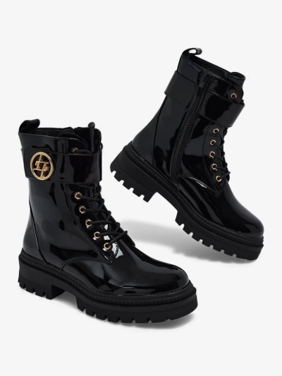 Bottines vernies pour femmes en cuir écologique Eulin