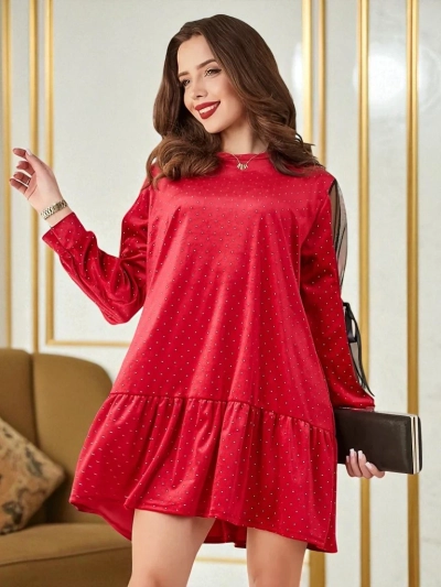 Robe en velours pour femmes Royalfashion