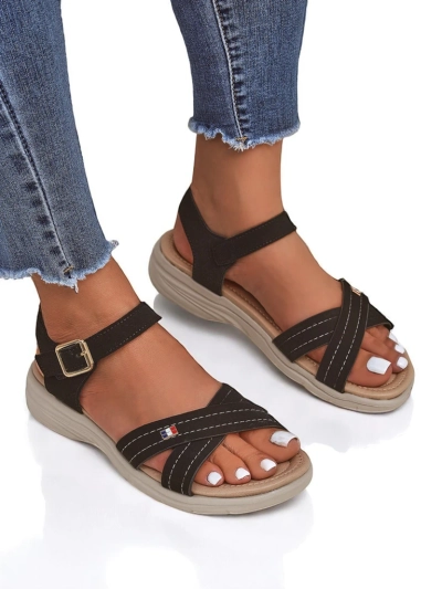 Royalfashion Sandales plates pour femmes Nirras