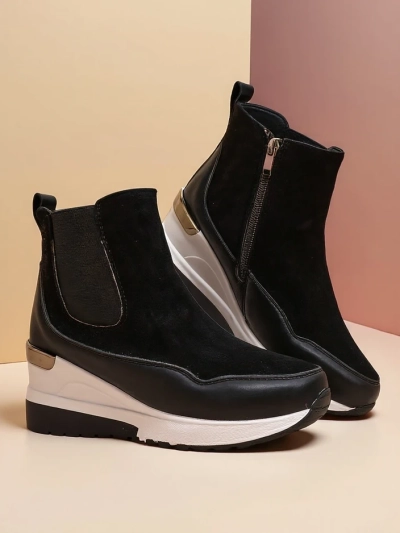 Royalfashion Bottines pour femmes sur un talon caché Zafico