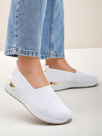 Royalfashion Chaussures à enfiler en tissu pour femmes Perfeti