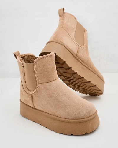 Royalfashion Bottes courtes Nomas a'la bottes de neige pour femmes