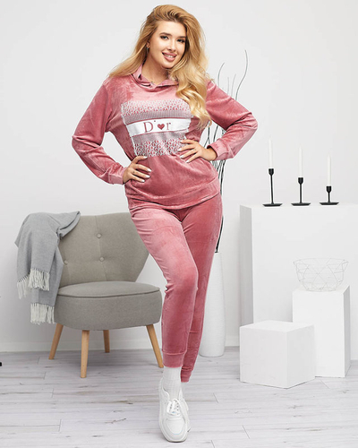 Survêtement femme avec imprimé rose - Vêtements