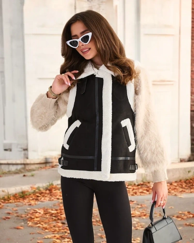 Gilet pour femme de Royalfashion avec fourrure