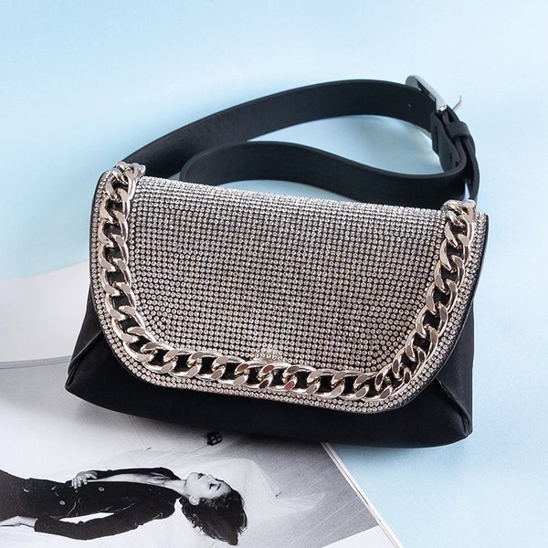 Sac à rein pour femme avec oxyde de zirconium et chaîne - Sacs à main