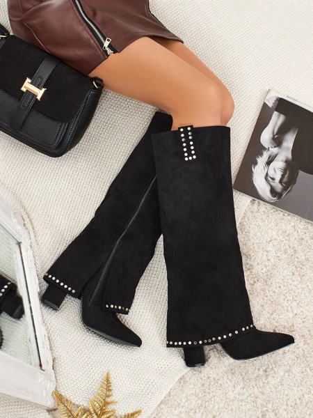 Bottes pour femmes en éco-daim avec tige Bryves