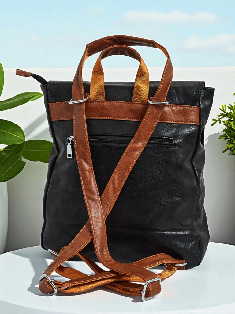 Royalfashion Sac à dos pour femmes en cuir écologique Klara