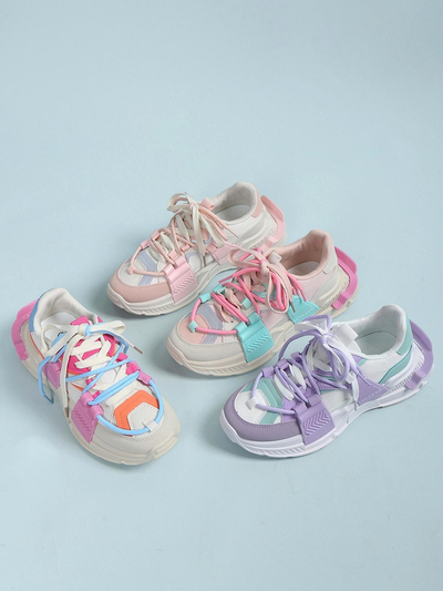 Royalfashion Baskets de sport pour femmes avec inserts en caoutchouc Bubble