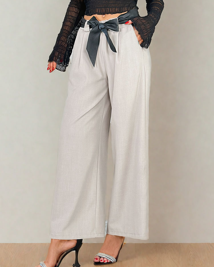 Royalfashion Pantalon large pour femme