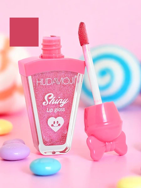 Gloss à lèvres pailleté couleur Fuchsia