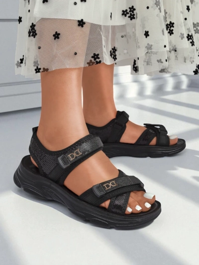 Sandales femmes Royalfashion avec paillettes ShineStep