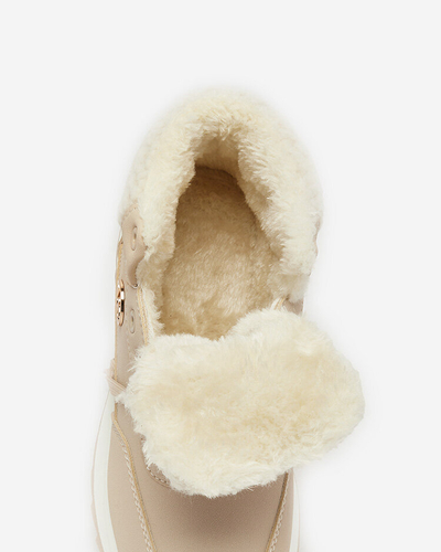 Royalfashion Chaussures de sport isolées pour femmes en beige Cerrto