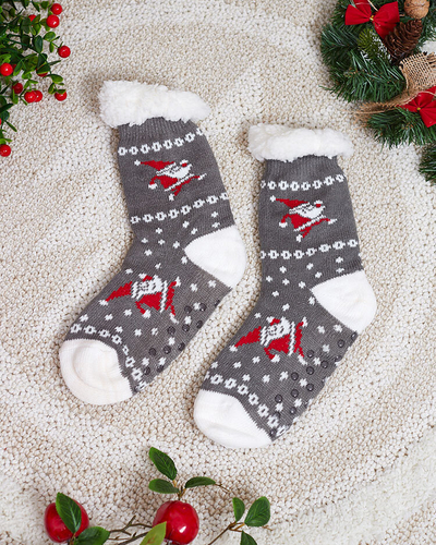 Royalfashion Chaussettes d'hiver pour femmes avec motif de Noël