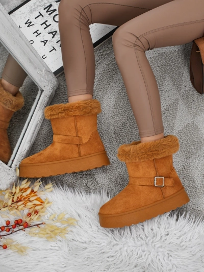 Royalfashion Bottes courtes de style bottes de neige pour femmes Myrelle