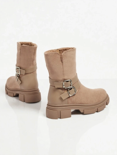 Bottines hautes pour femmes en éco-daim Callire