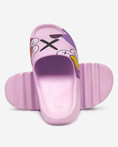 OUTLET Pantoufles violettes pour femmes Elmino - Footwear