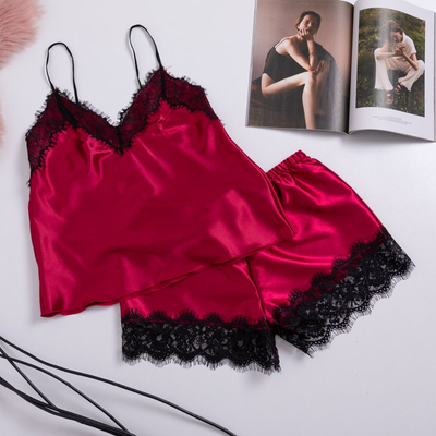 Ensemble pyjama 2 pièces marron - Vêtements