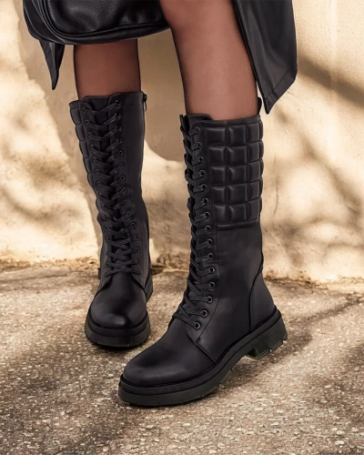 Bottes à lacets pour femmes Royalfashion Ominoc