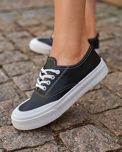 OUTLET Baskets noires pour femmes Lorino - Footwear