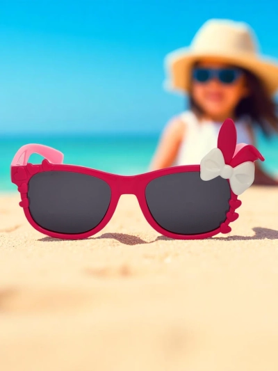Royalfashion Lunettes de soleil Bunny Shine pour enfants avec décorations