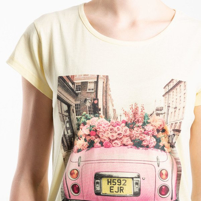 T-shirt jaune à manches courtes - Blouses 1