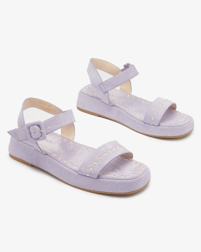 Sandales violettes pour femmes avec strass Franssia - Footwear