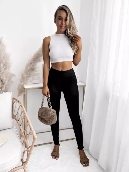 Leggings noirs chauffants pour femmes- Vêtements